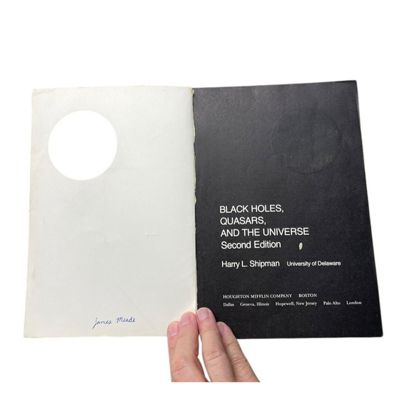 Black Holes Quasars And the Universe Book Harry Shipman Conspiracy Theroies - Picture 5 of 9